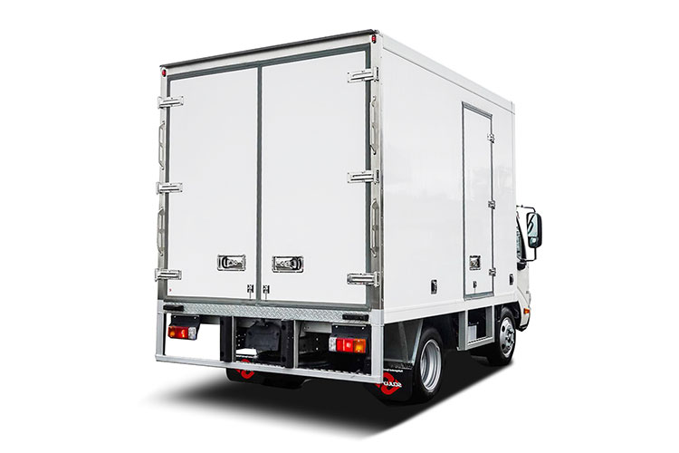 Caisse de camion frigorifique en composite thermoplastique renforcé de fibres continues